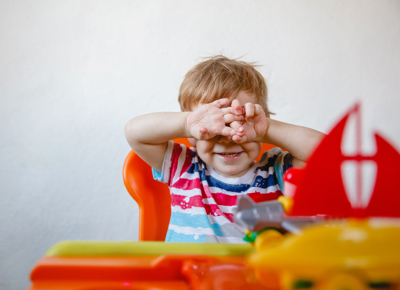 Play peek-a-boo