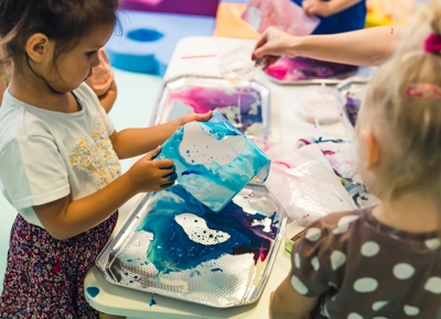 Get messy with arts and crafts