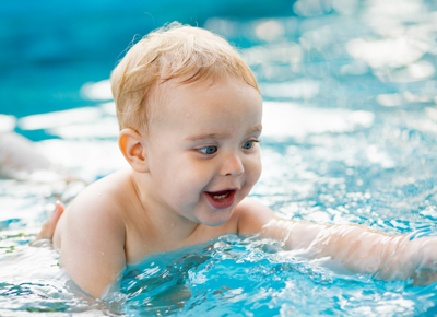 Splash in a swimming pool