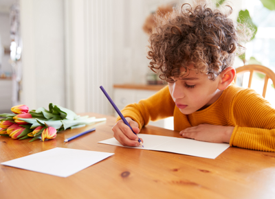 Write out a card for family or friends