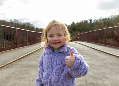 Walk/hop/skip or run across the Ironbridge